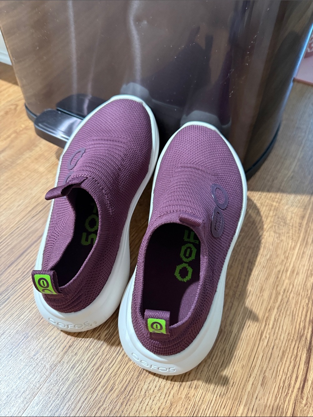 Kids Slip-On Athletic Shoes in Plum